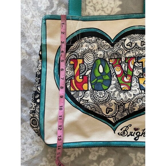 NEW BOHEMIAN BRIGHTON TOTE SUMMER OF LOVE HEARTS - Picture 13 of 16